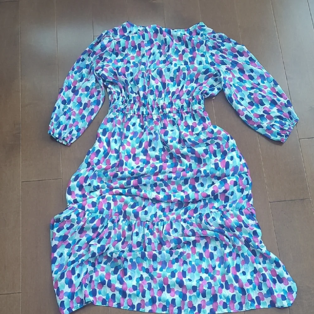 🌴NWOT Tommy Bahama Blue and Purple Patterned Dress - Picture 6 of 6